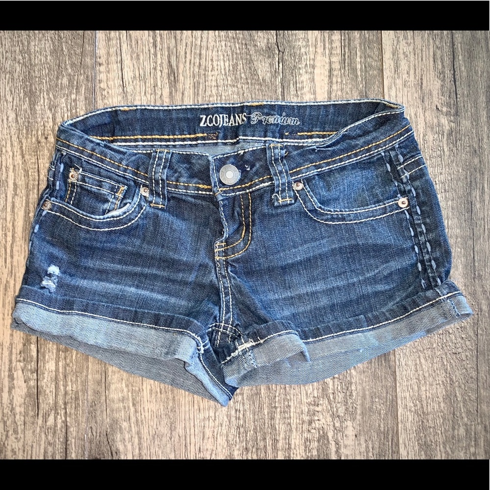Dark Jean Shorts